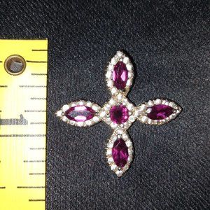 925 Sterling Silver Marquise Tourmaline & Sapphire Pendant
